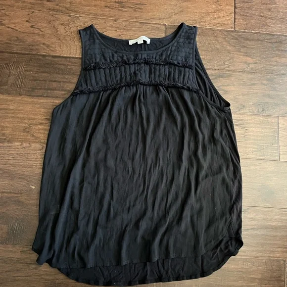 LOFT Black Sleeveless Blouse - Picture 2 of 3